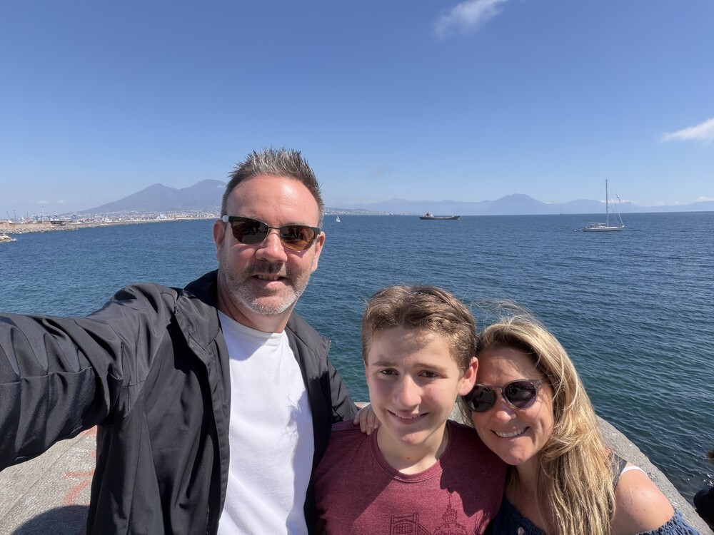 Family Walk on the Waterfront