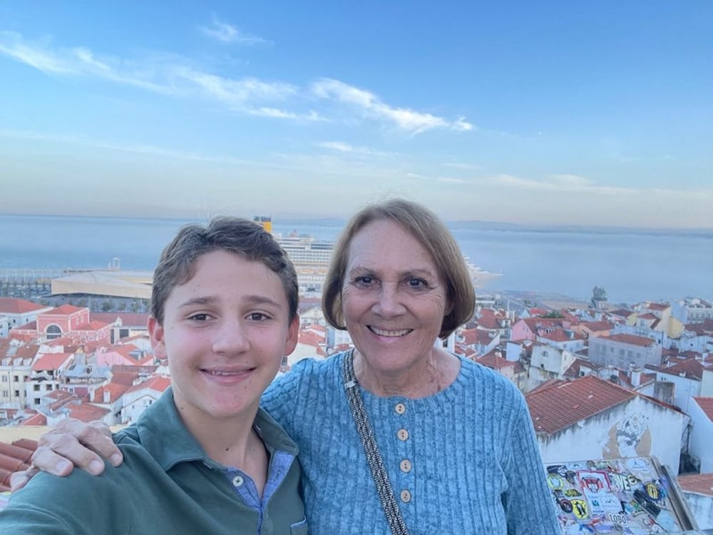 Seb and Grandma in Alfama