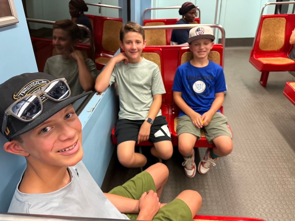 The Boys Riding the Metro