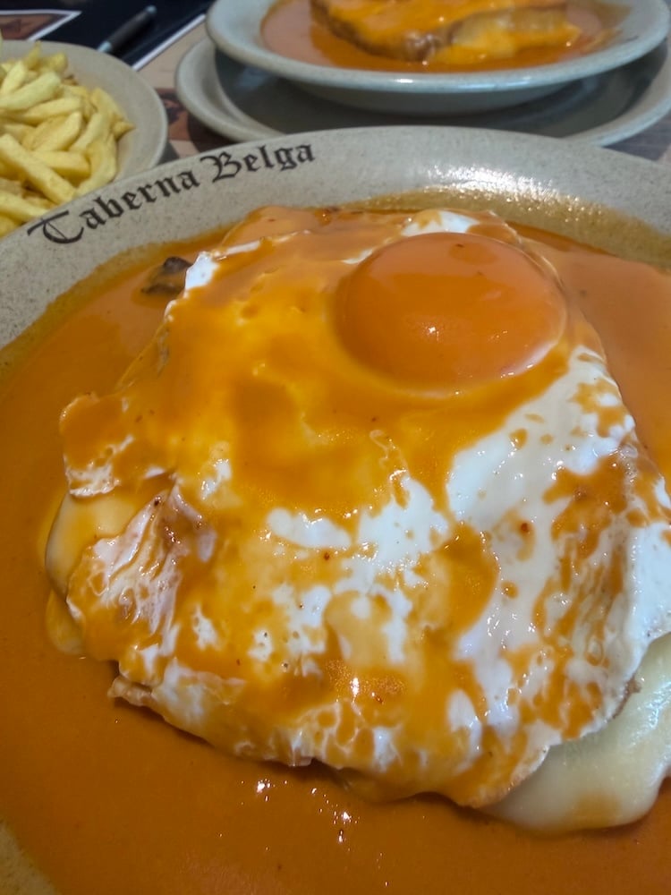 Francesinha at Taberna Belga