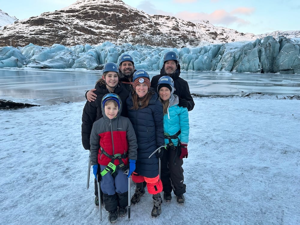 Family Photo at Sólheimajökull