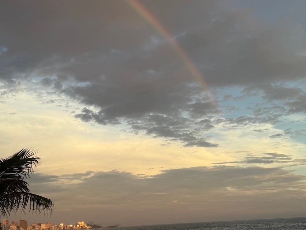 Rainbow to End Beach Day