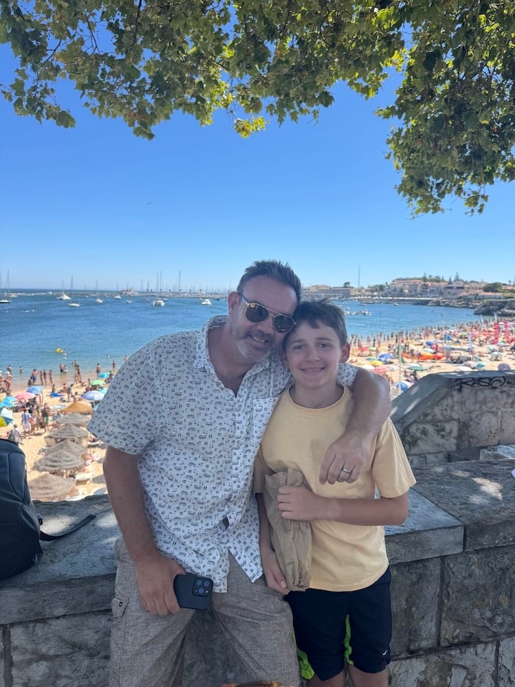 Chad and Seb at the Beach