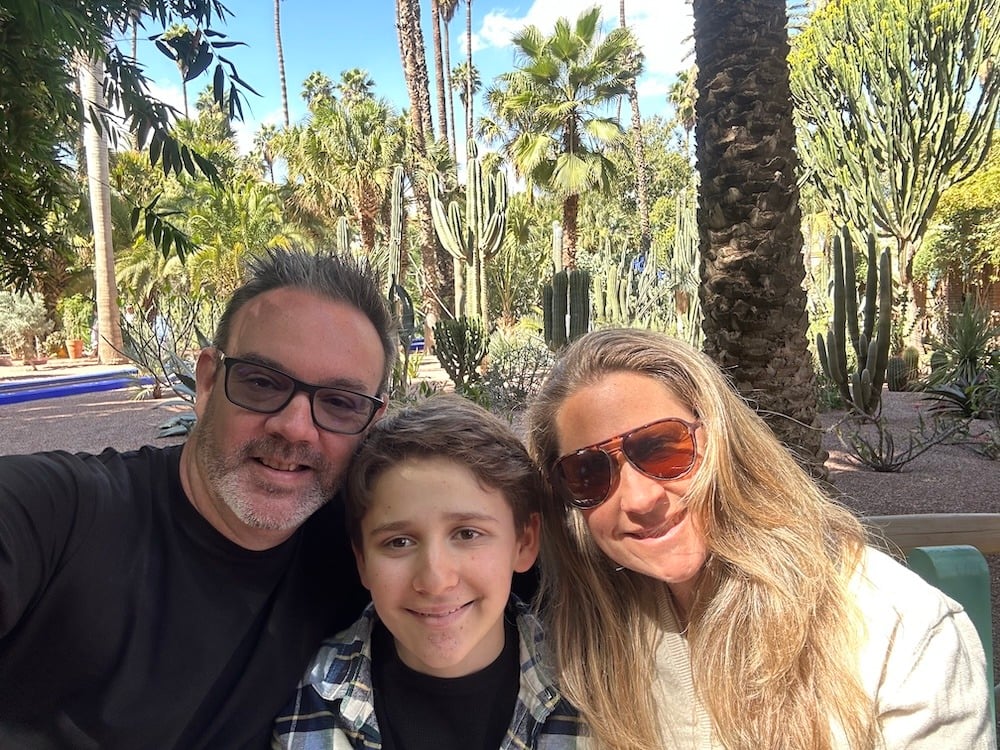 Family Photo in the Majorelle Gardens