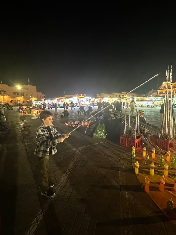 Nightime Games in Jemaa El Fnaa
