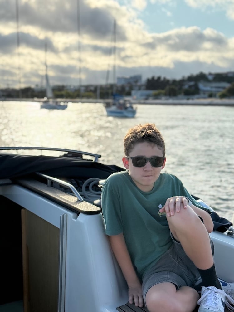 Seb Enjoying the Ride