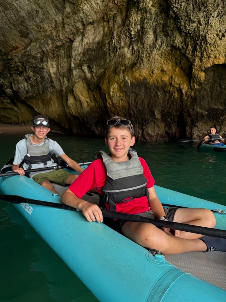Kayaking to Benagil Cave