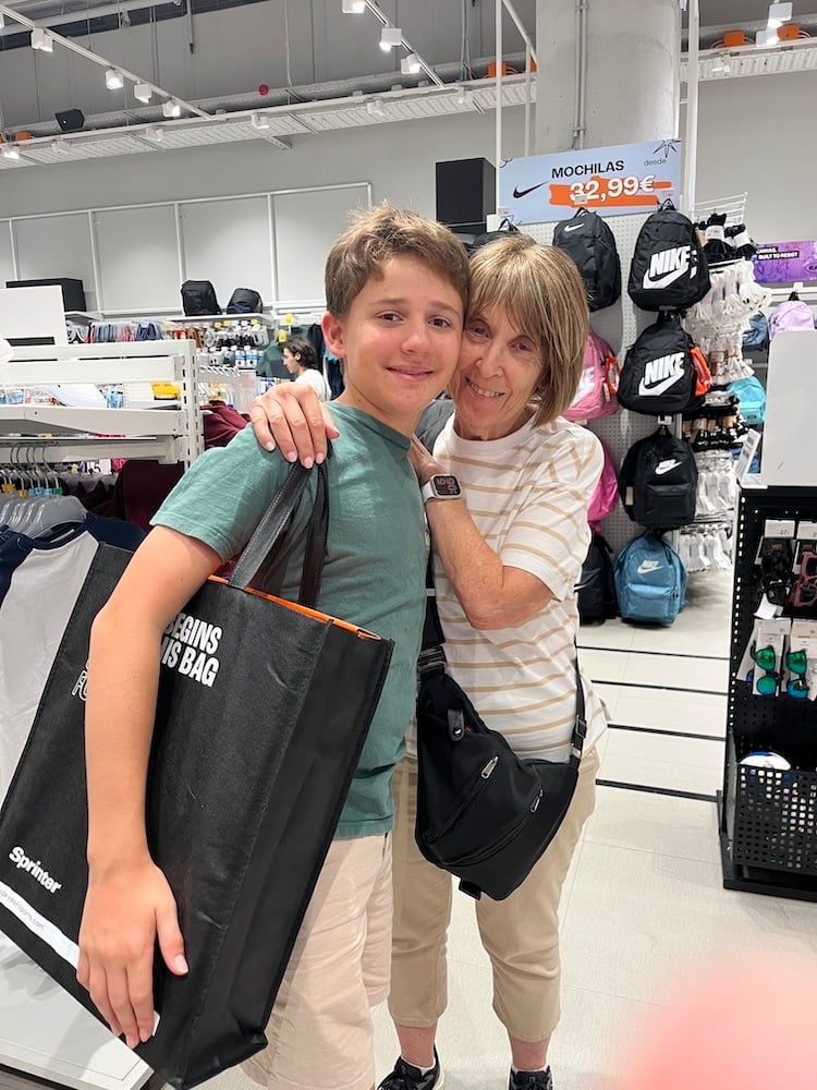 School Shopping with Grandma