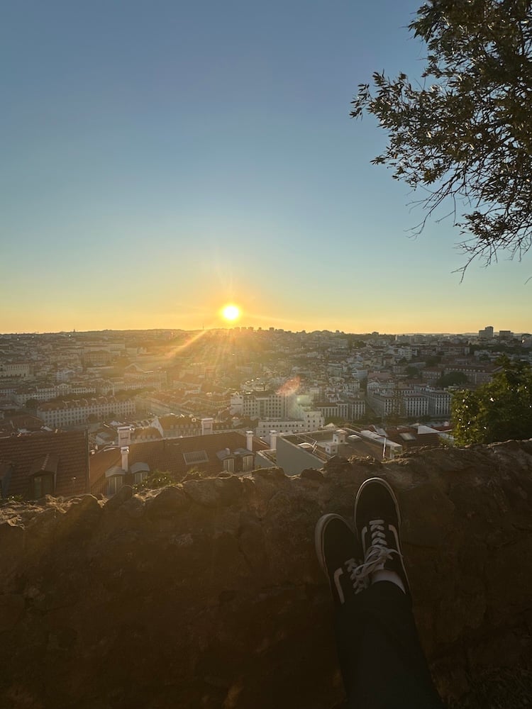 Sunset at the Castle