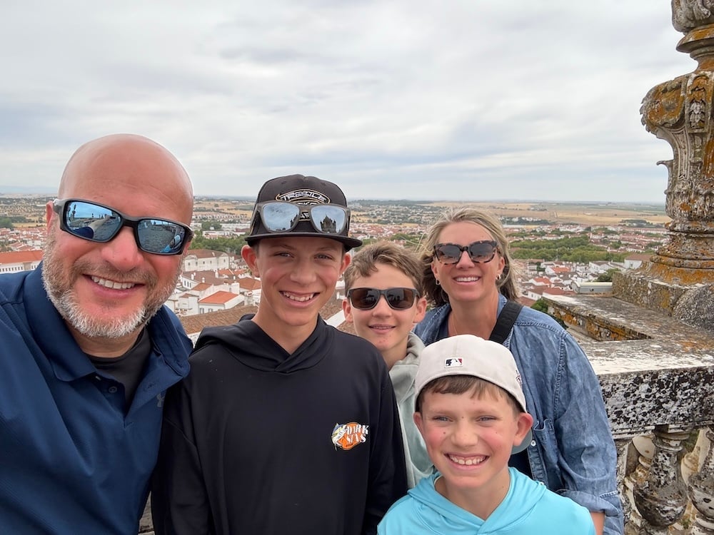 Seb with the Silbermanns in Évora
