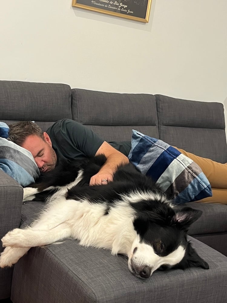 And Napping with Daddy