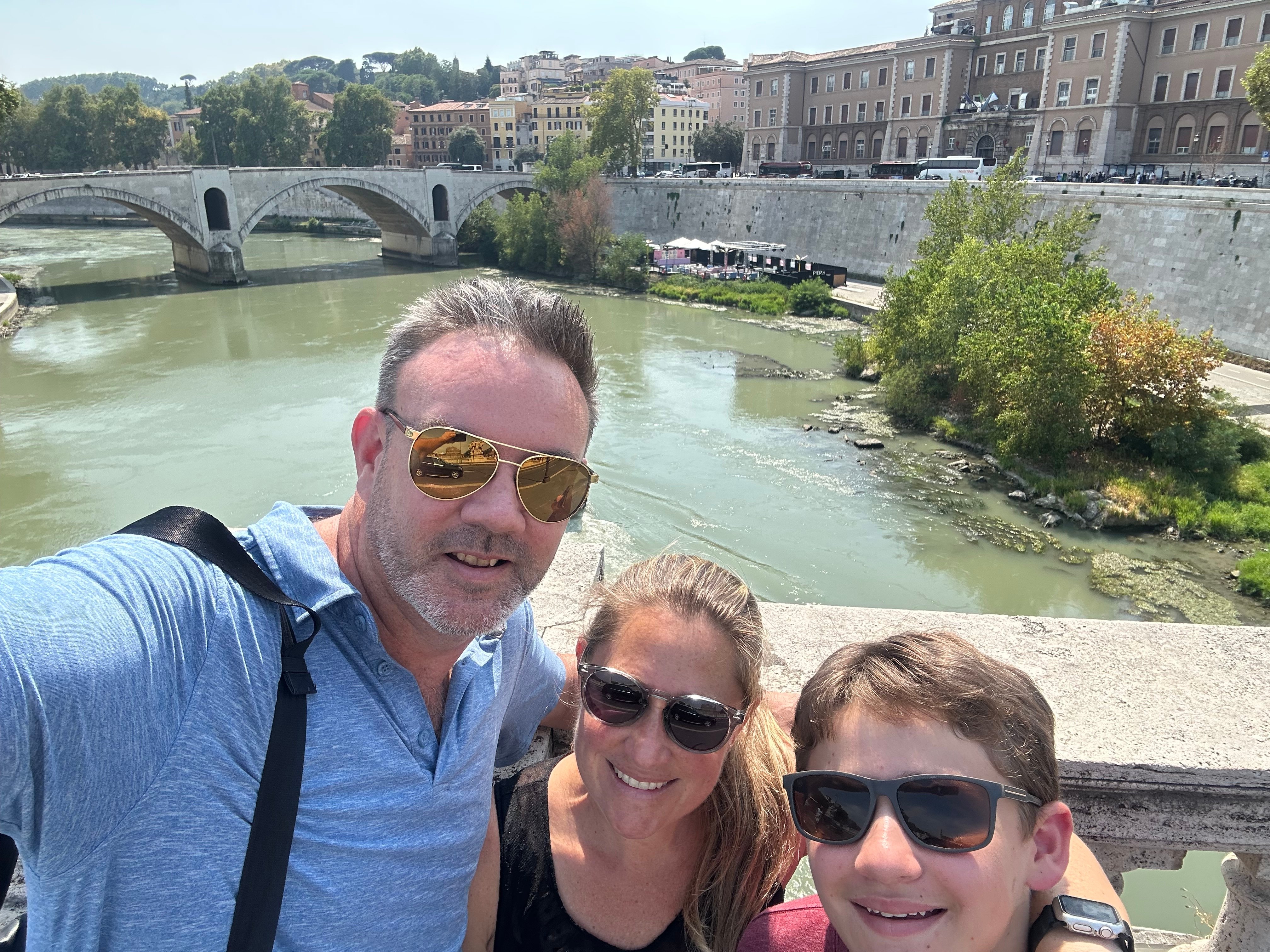 Crossing the Tiber River