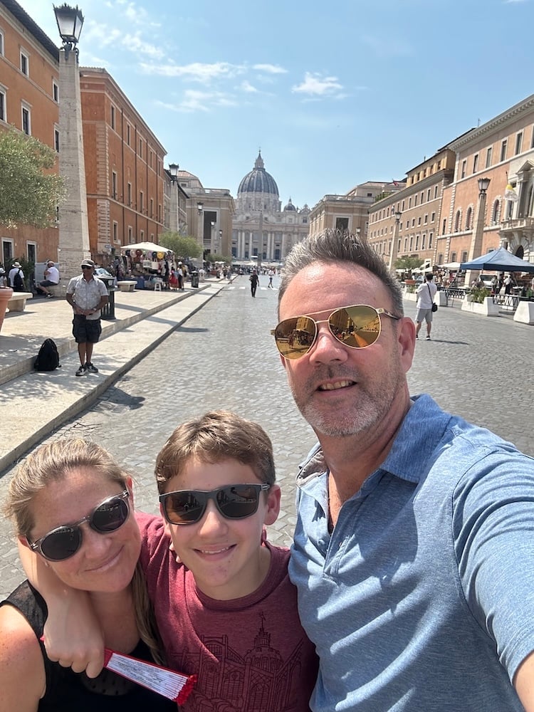 Heading to Vatican City