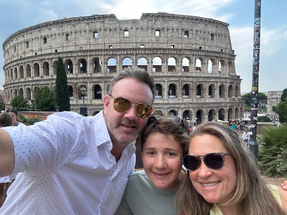 Family Photo at the Colosseum