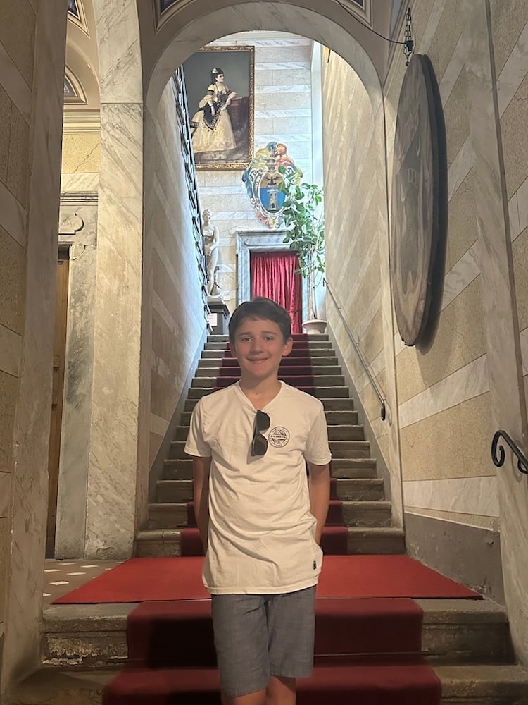 Seb in a Volterra Palace