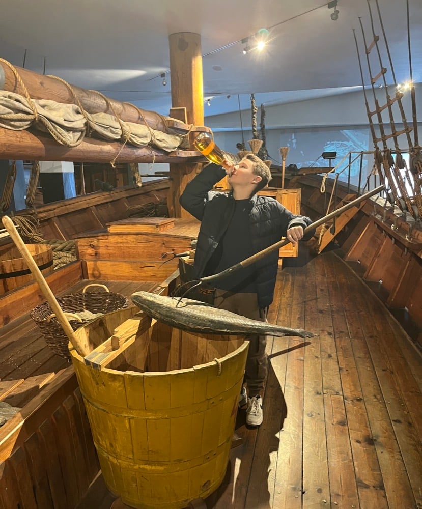 Aboard the Bacalau Boat
