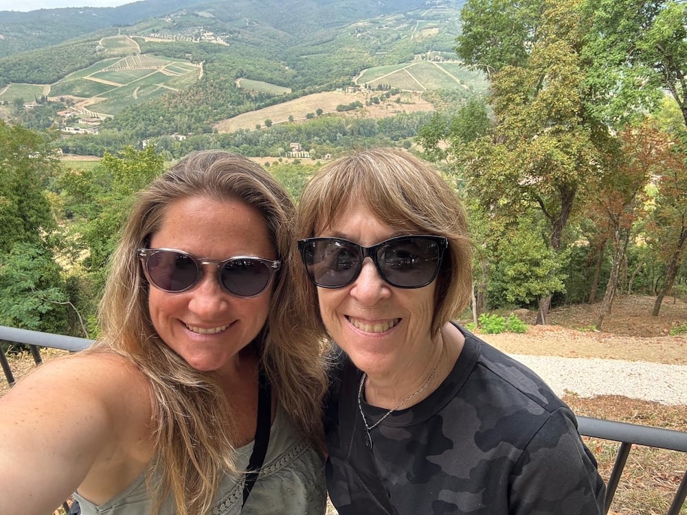 Alli and Gerri in Radda
