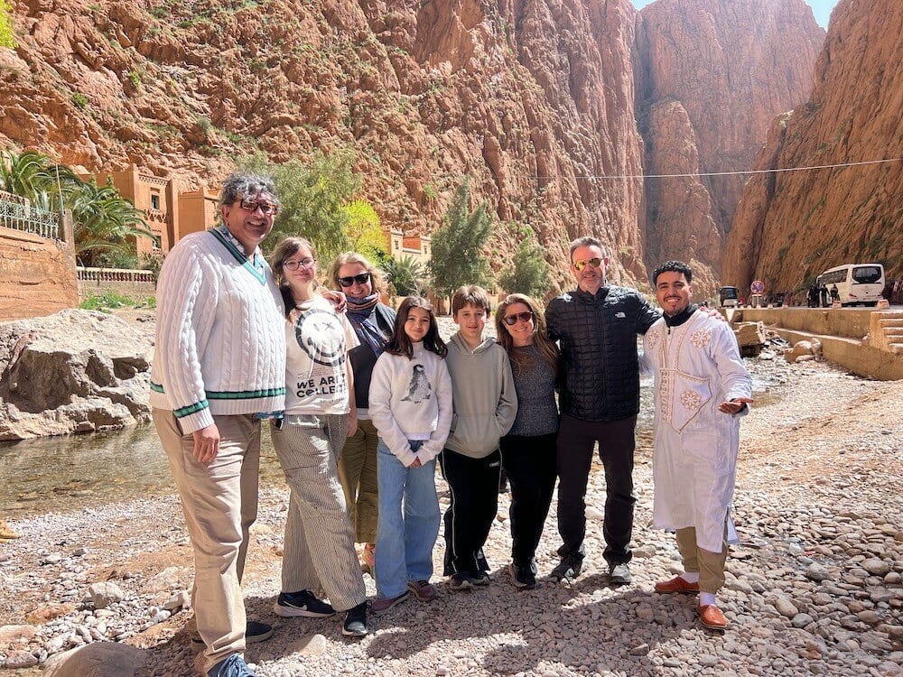 Family Photo in the Todgha Gorges